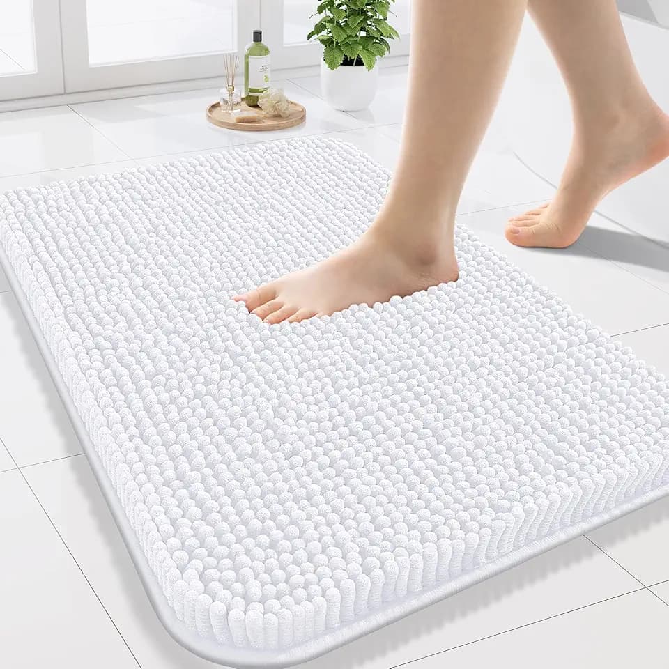 Arotive Bathroom Rugs 24x16, Soft Absorbent Shaggy Chenille Bath Rugs