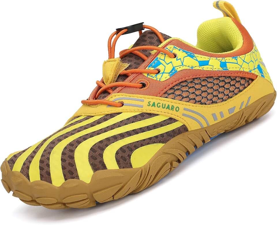 SAGUARO Kids' Barefoot Shoes Boys Girls Quick Dry Aqua Athletic Sneakers Lightweight Sport Footwear Toddler Water Shoes