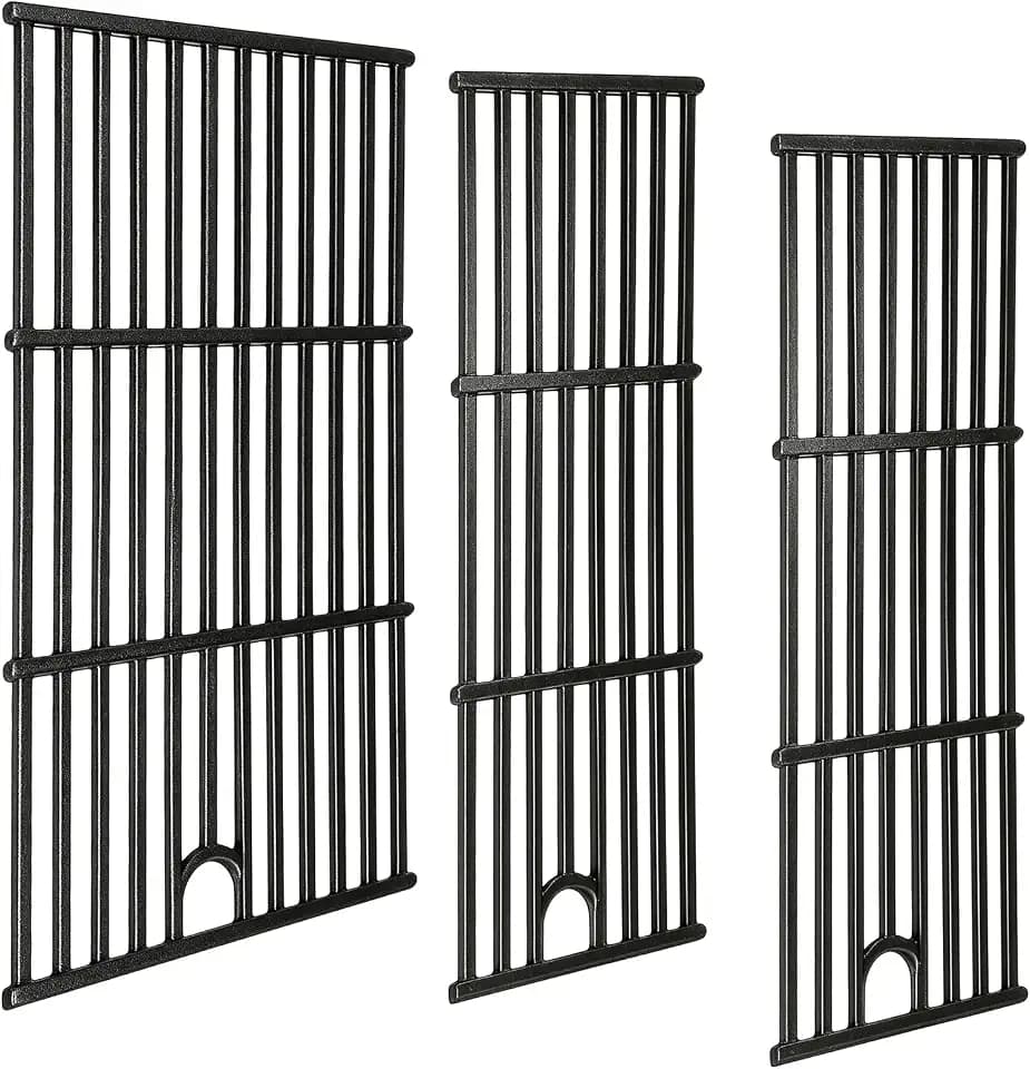 463365021 Cast Iron Grill Grates for Charbroil Performance 4 Burner 463350521 463352521 463354021 463365522, 17 Inch Cooking Grid for Charbroil Grill Parts 463366022 G426-0004-W1 G426-0005-W1