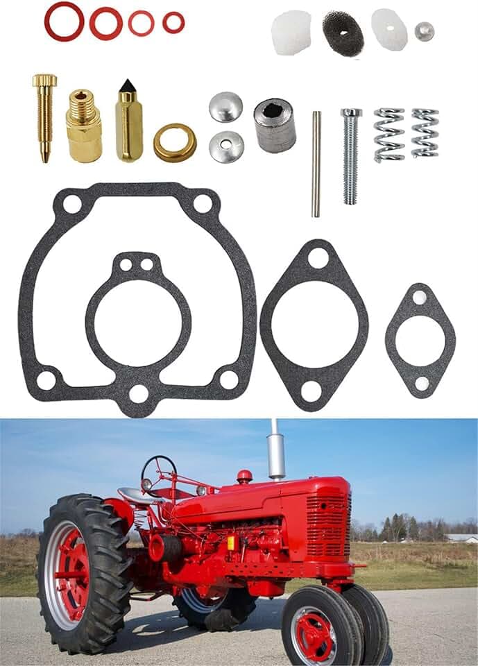 munirater Carburetor Repair Kit Replacement for IH Farmall Super H M W4 O4 W6 O6 Tractor