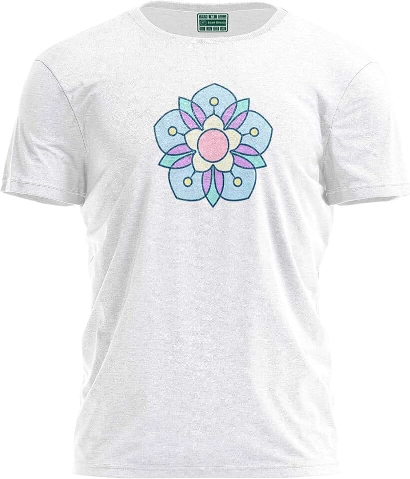 Green Fish, Digital Bedrucktes, Herren Basic T-Shirt,%100 Baumwolle, Weiß, Lässig, Herren Oberteile, Größe: S