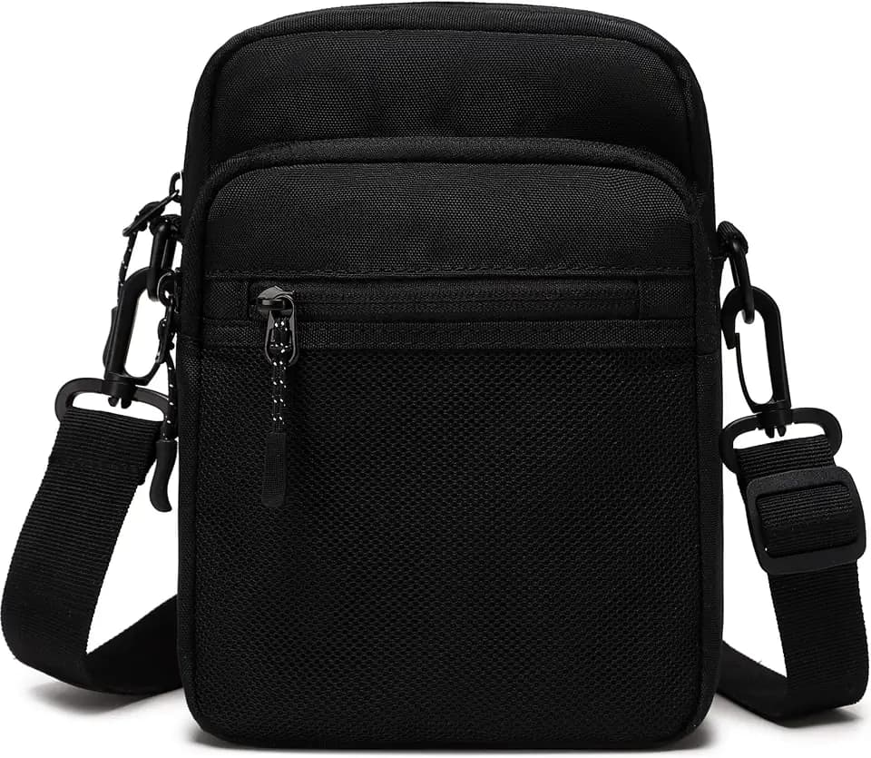 Lohol Small Messenger Bag for Men Women, Water Resistant Adjustable Crossbody Sling bag Purse for Travel Sports