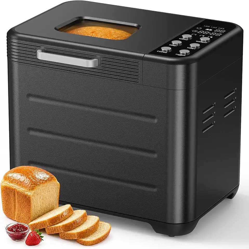 OLIXIS Bread Maker, 21-IN-1 Bread Machine, 2LB Automatic Stainless Steel