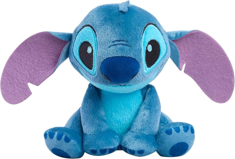 Disney Stitch 7.5" Small Stitch Stuffed Animal - Floppy Ears, Soft & Huggable, Toy for Fans & Kids by Just Play