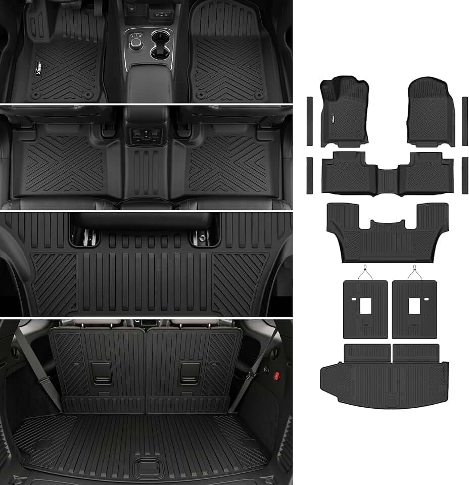 Floor Mats & Trunk Mat & Backrest Mat for 2016-2026 Dodge Durango 6 Seats