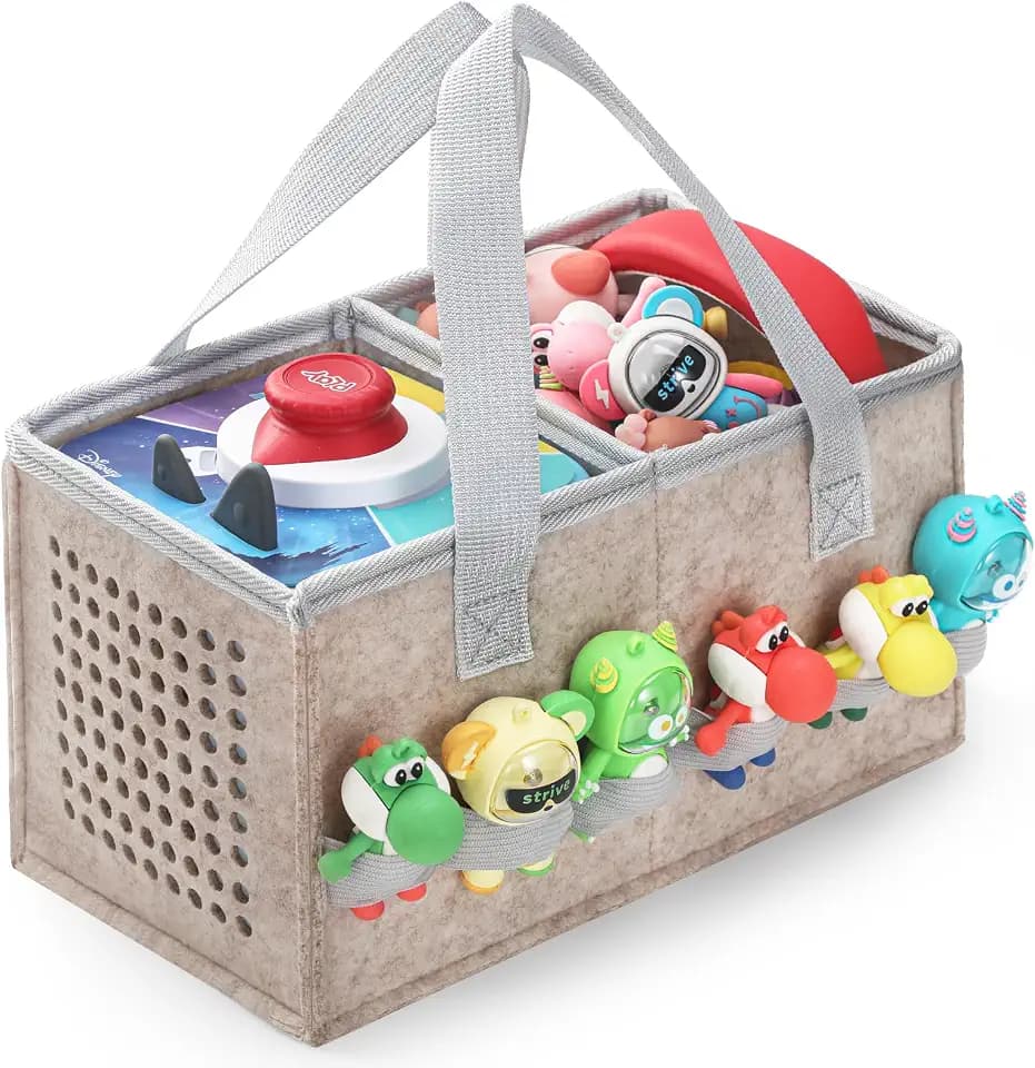 Carrying Storage Case for Toniebox 2/1Gen + Figurines, Soft Felt Travel Bag