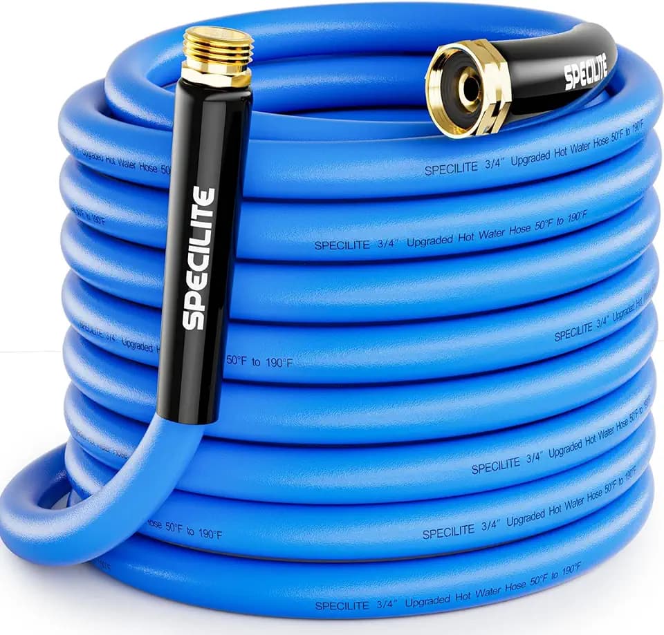 SPECILITE Hot/Cold Garden Water Hose 75 ft x 3/4", -50℉ to 190℉, Blue