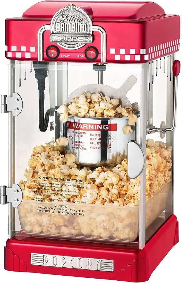 Great Northern Popcorn Little Bambino 2.5oz Popcorn Machine, Red
