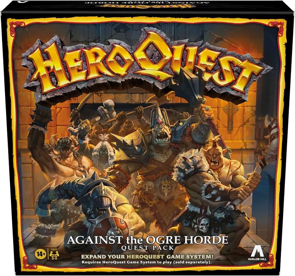 Hasbro Avalon Hill HeroQuest Die Horde der Oger Abenteuerpack, Rollenspiel, HeroQuest Basisspiel zum Spielen erforderlich - Englische Fassung