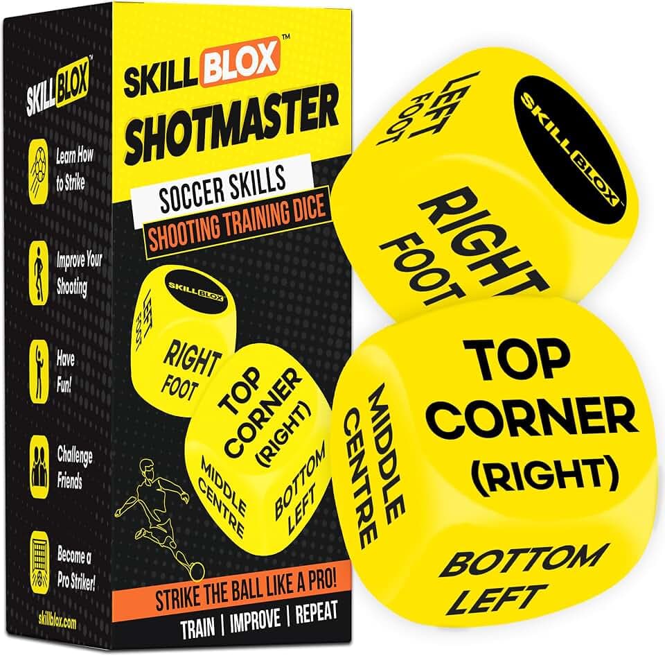 Skill Blox ShotMaster Fußball-Geschenk für Jungen – Schießtrainingswürfel – lustiges Fußball-Schieß-Trainingsspiel für Kinder, Jungen und Mädchen 8–14
