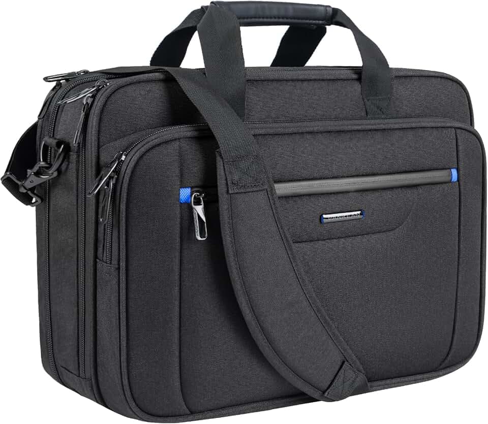 VANKEAN 17.3" Expandable Laptop Briefcase for Travel & Business