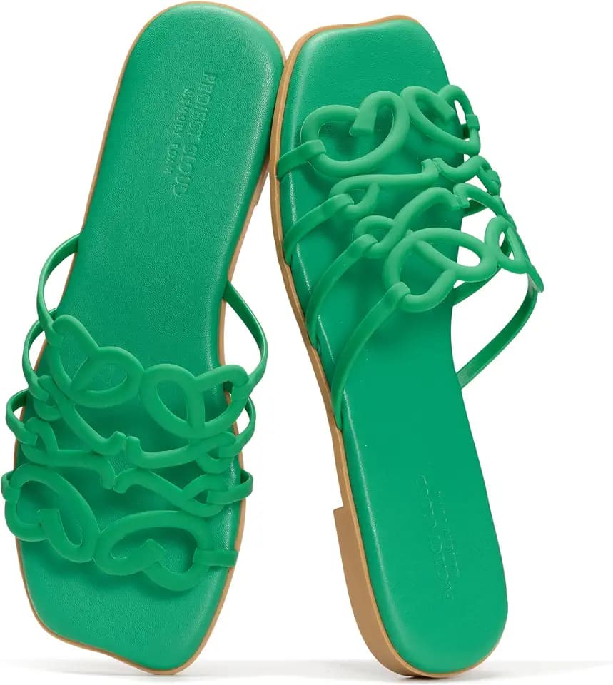 Womens Flat Sandals Slides for Women Dressy Womens Sandals Designer Sandals