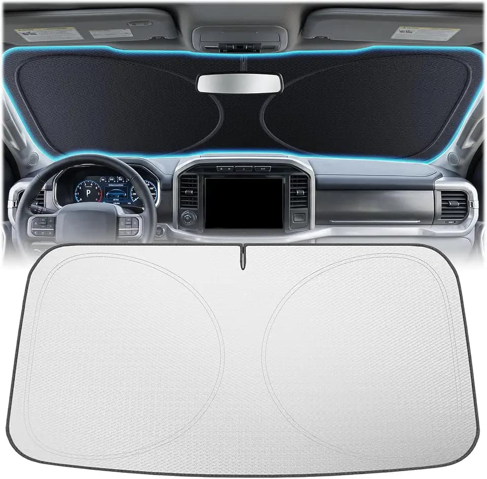 Windshield Sun Shade for Toyota Sienna & Ford Transit, XL(69"x 38")