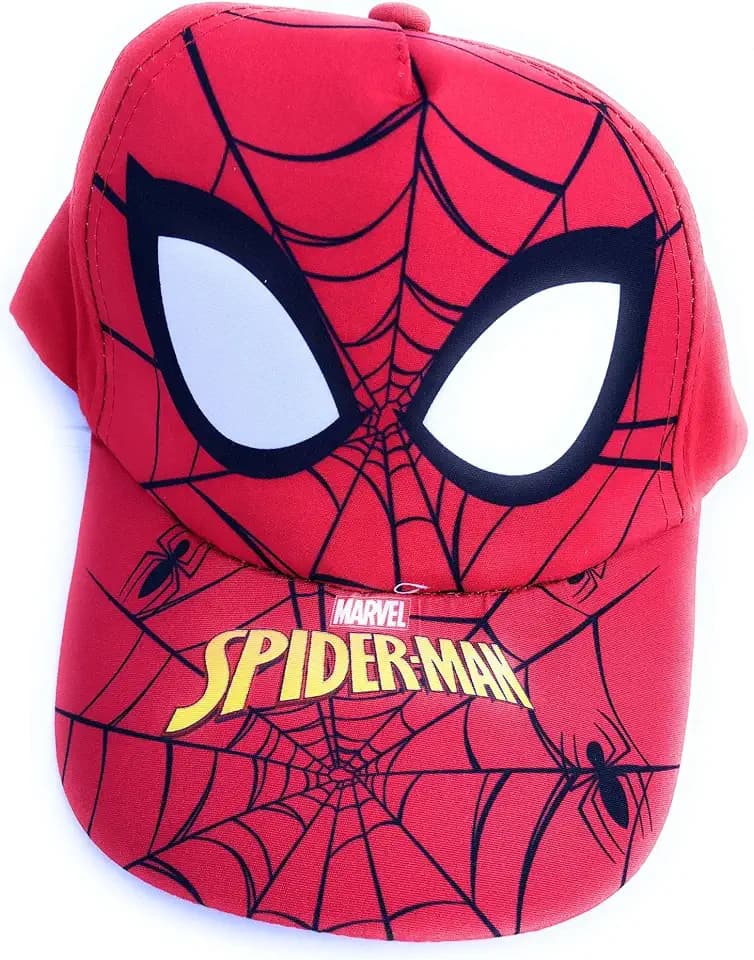 Spiderman-Kappe für Herren, Einheitsgröße 52, mit verstellbarem Klettverschluss, von Größe 48 bis Größe 54