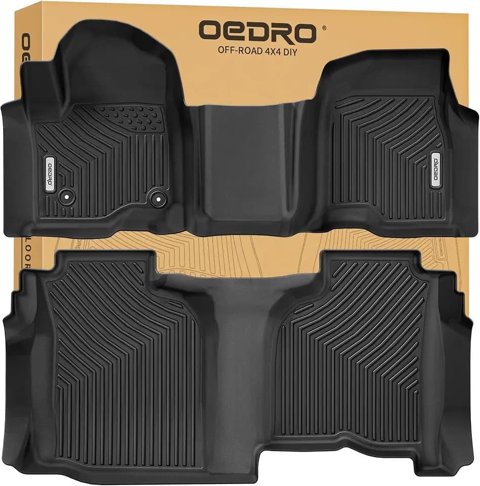 OEDRO Floor Mats Fit for 2019-2026 for Chevy Silverado/GMC Sierra 1500