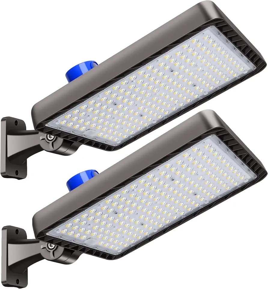 480W 2 Pack LED Parking Lot Light Wall Mount for Large Area