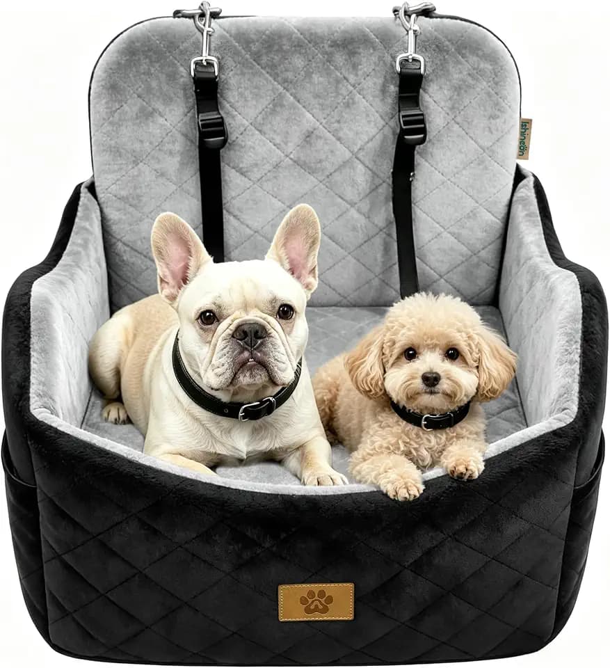 Dog Car Seat for Small Dogs Up to 35 lbs, Dog Bed for Car Fits Home Outdoor