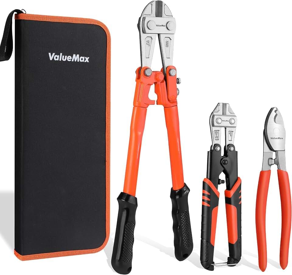ValueMax 3-Piece Heavy Duty Bolt Cutters(14"/8"Bolt Cutter+8" Cable Cutter)