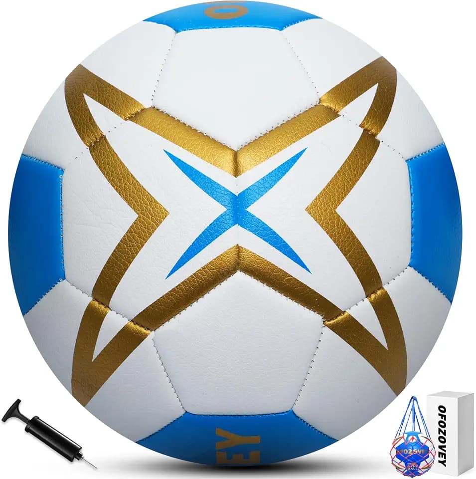 Soccer Ball Size 3,4,5 Two Pack,Classic Indoor Outdoor Soccer