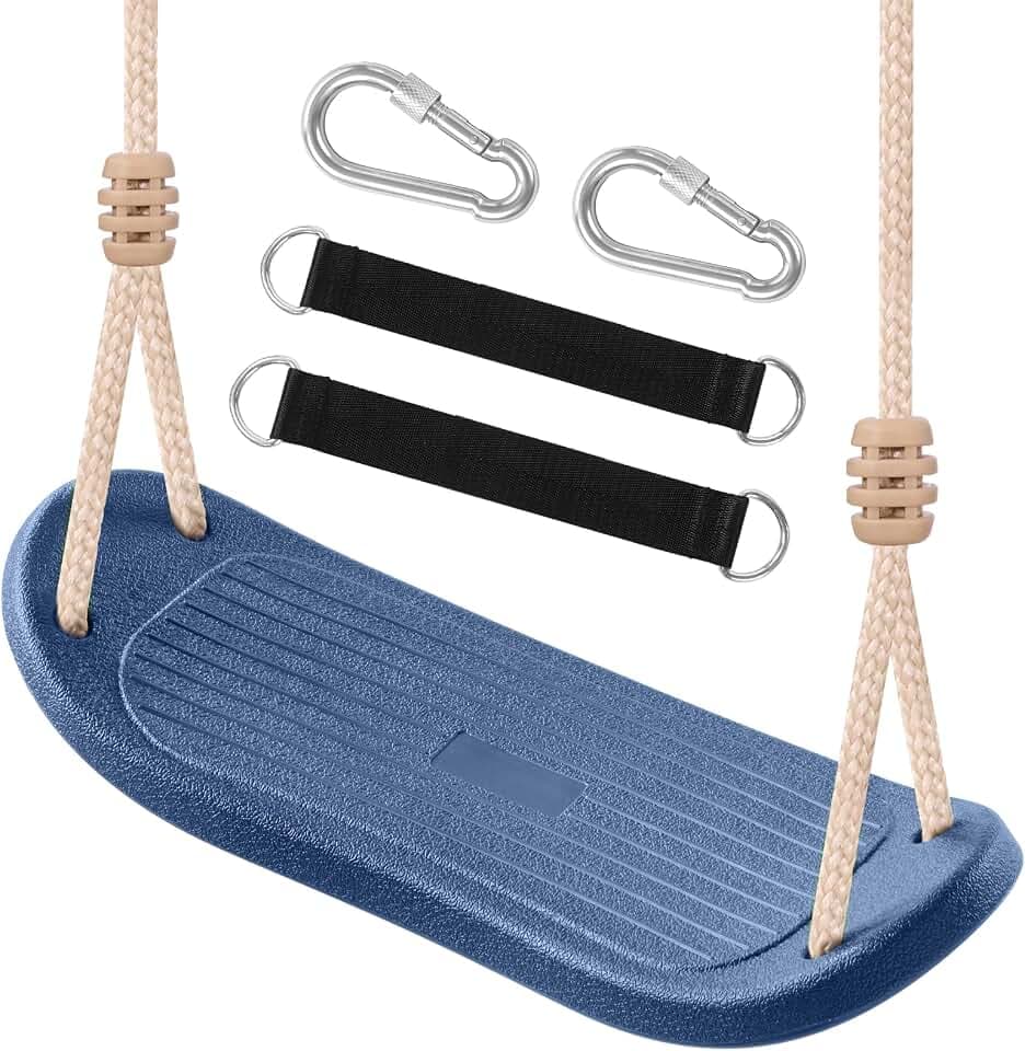 Kinderschaukel Schaukelsitz Outdoor Blau mit verstellbaren Seil
