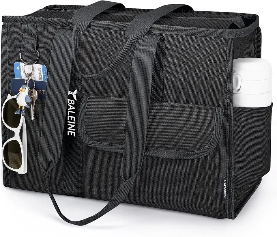 BALEINE Utility Tote Bag for Women with Zipper, Teacher Nurse Work Bag