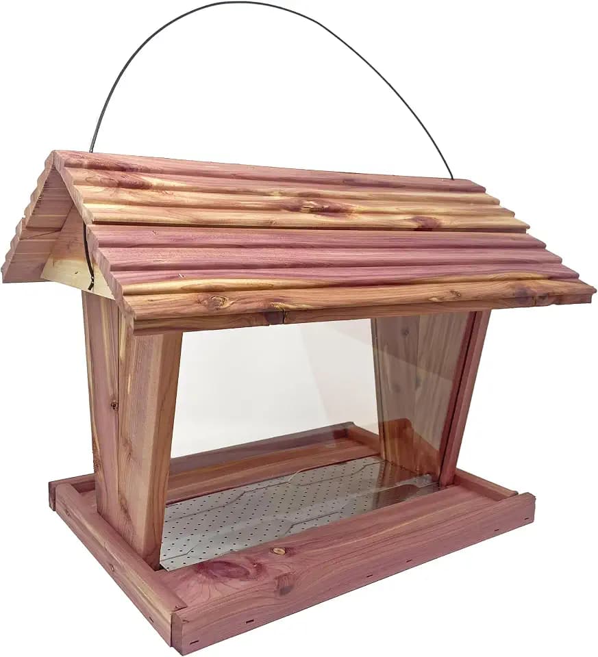 Large Ranch Cedar Bird Feeder - Made in USA