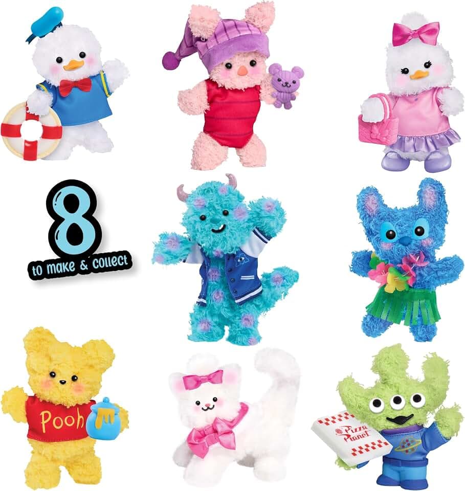 Just Play Knotz Disney, 8 Collectible Disney Characters