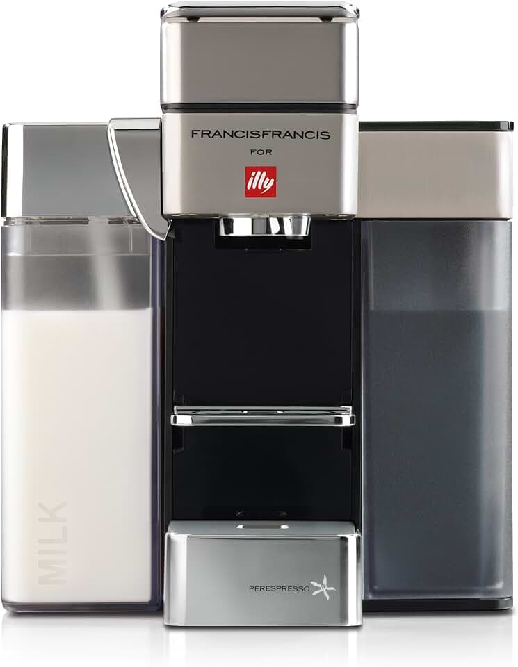 Francis Francis für Illy Y5 Milch Espresso und Kaffeemaschine, Satin