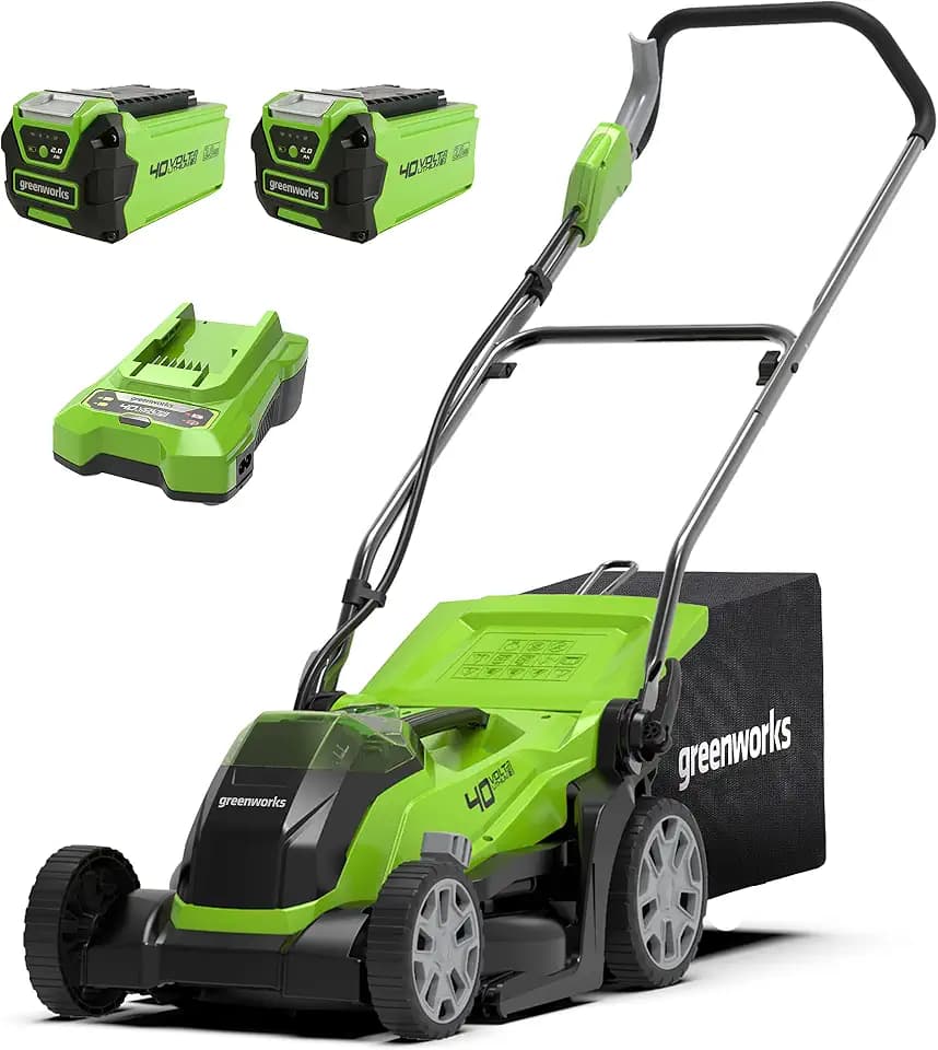 Greenworks 40V Kabelloser Akku Rasenmäher ,35 cm Schnittbreite