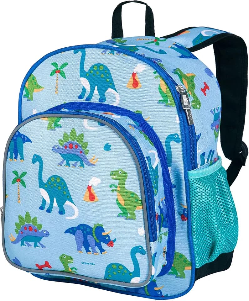 Wildkin 12 Inch Toddler Backpack for Kids, Dinosaur Land