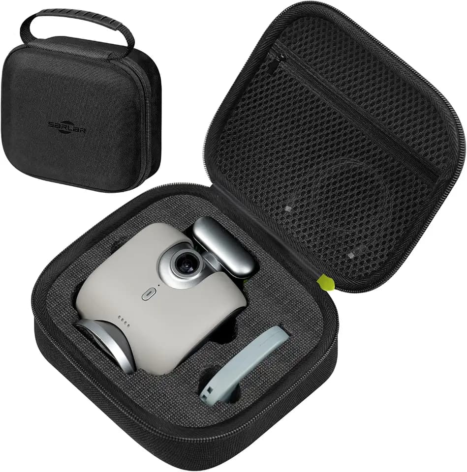 sarlar Carrying Case for XbotGo Chameleon AI Auto Sports Action Camera, Hard Case Lightweight and Portable Protection for Camera, Controller and Accessories, Ideal for Travel and Home Storage