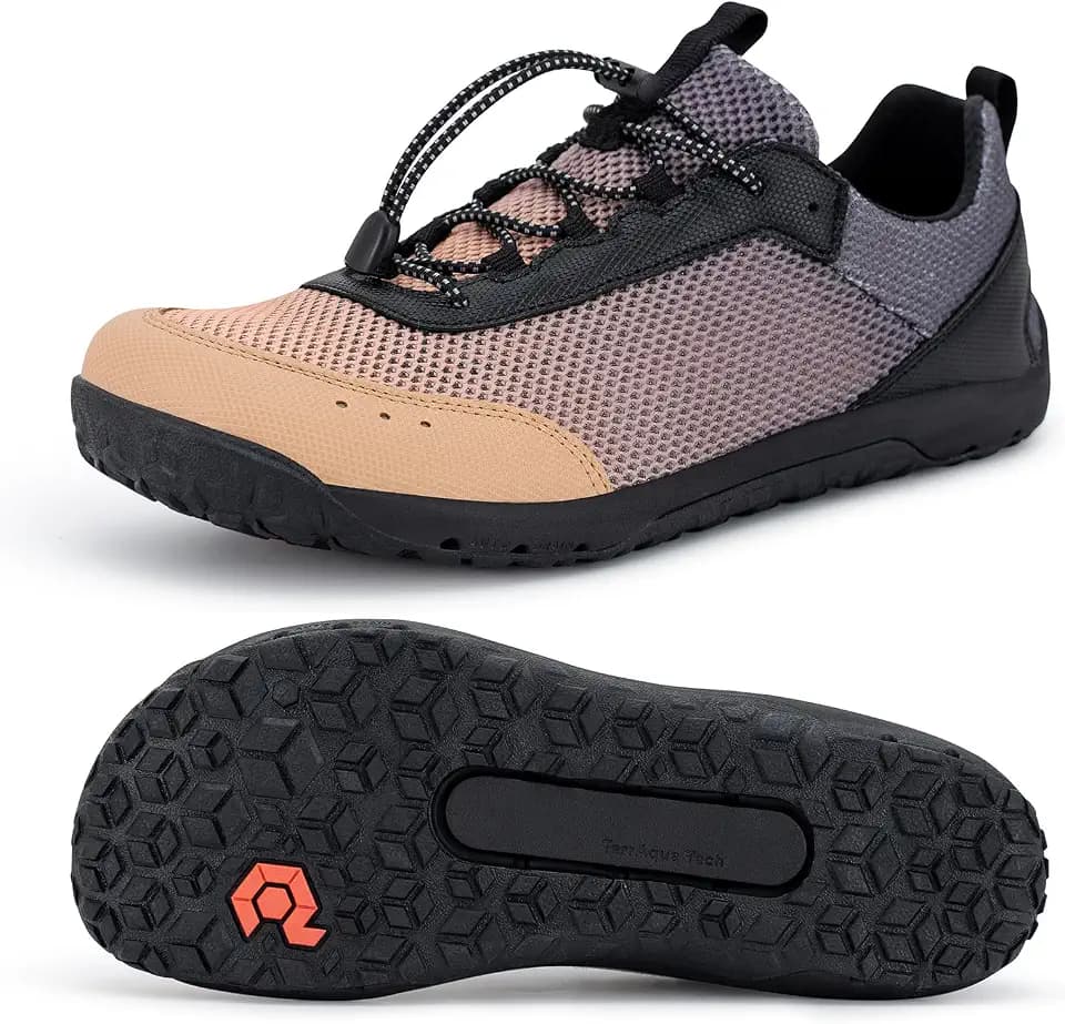 Pulltop Men's Barefoot Water Shoes | Quick-Dry | Lightweigh Wide Zero Drop Self-Draining Sole Amphibious Sneakers