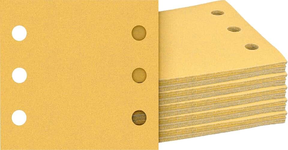 Bosch 50x EXPERT C470 Sandpaper Set, 115x107mm, 10xK60, 10xK80, 10xK120, 10