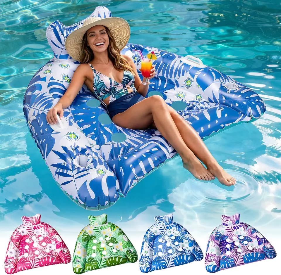 Ornnut XL Pool Floats Adult Heavy Duty, Inflatable Adult Floats for Pool