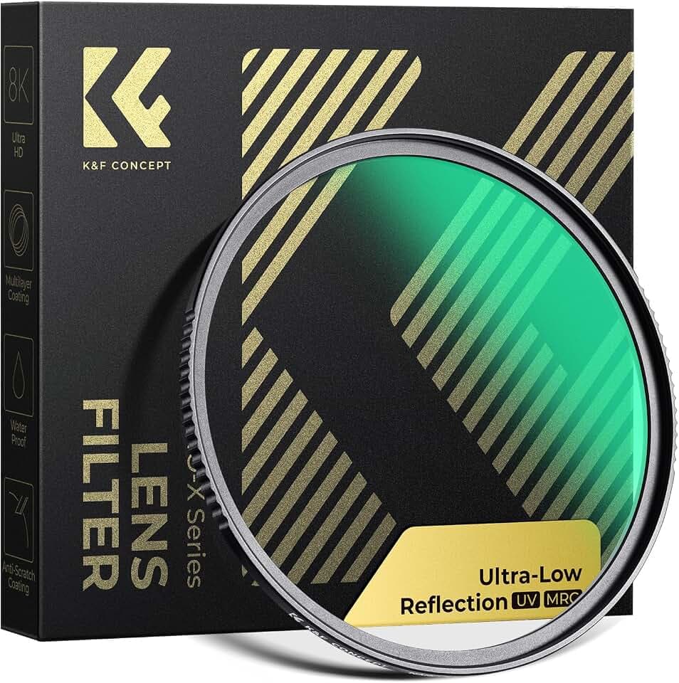 K&F CONCEPT 55mm Ultra-Low Reflectivity MCUV Lens Protection Filter
