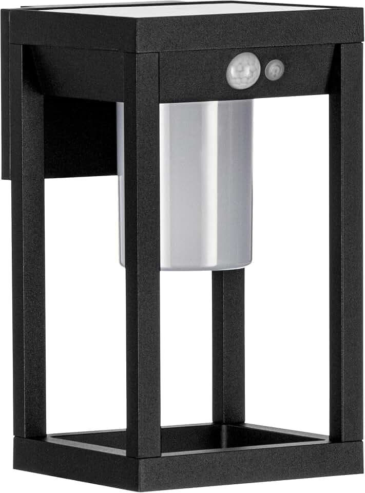 EGLO LED Solar-Wandlampe Martano, Außenlampe mit Bewegungsmelder, Wand