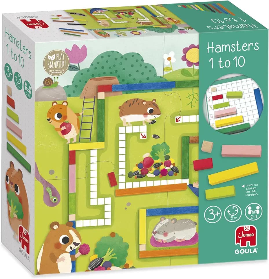 Jumbo GOULA - Hamster 1-10 - Rechenspiel für Kinder ab 3 Jahren