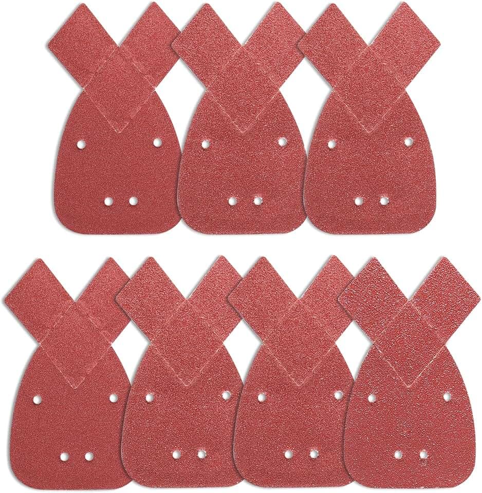 STEBRUAM 70 Stück Schleifpapier klett 140x90mm für Black und Decker Sander
