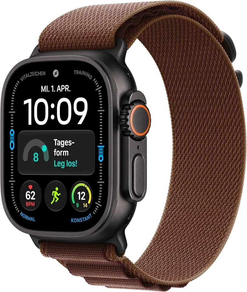 Apple Watch Ultra 4 GPS + Cellular, 49 mm Titangehäuse Schwarz