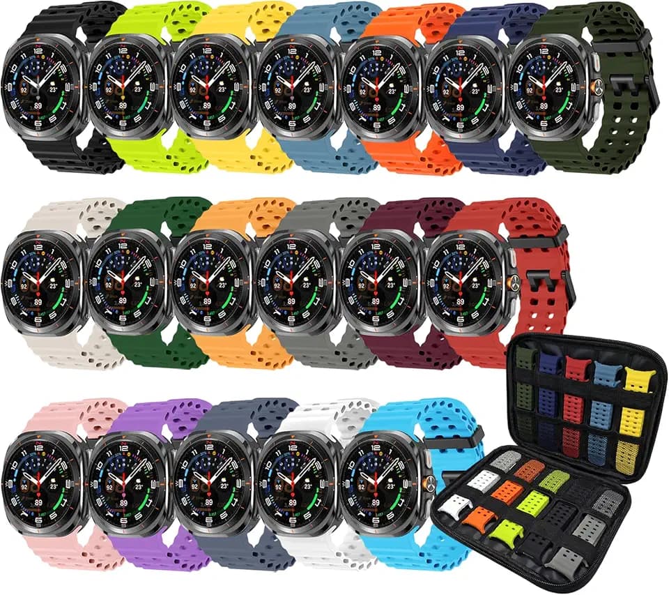 Sport Band &Storage Case Compatible for Galaxy Watch Ultra 2/1