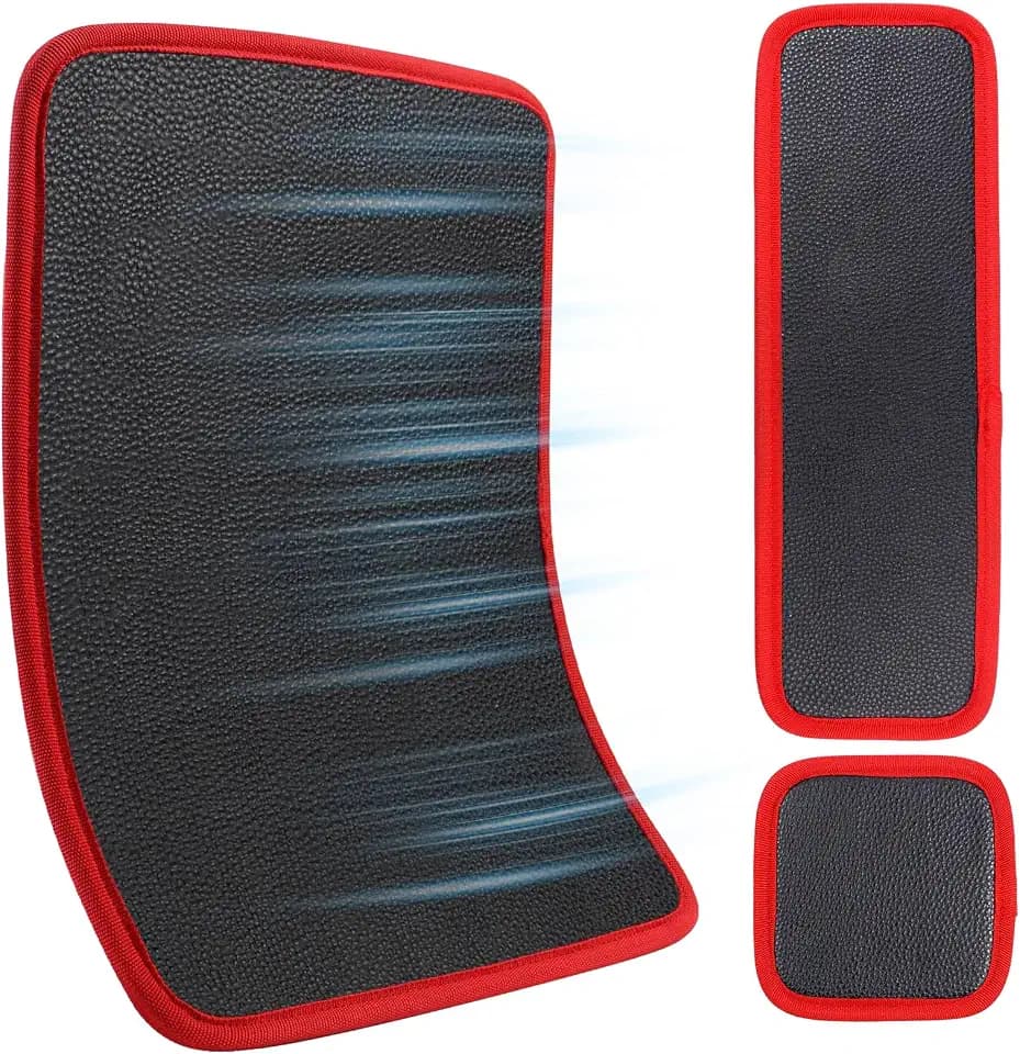 Magnetic Tool Mat Set, Magnetic Pads for Tools - Heavy Duty Magnetic Tool Holder, Flexible Magnet Mat Tray Organizer, for Auto Repair & Workshop, Garage Mechanics (Red, 3PC)