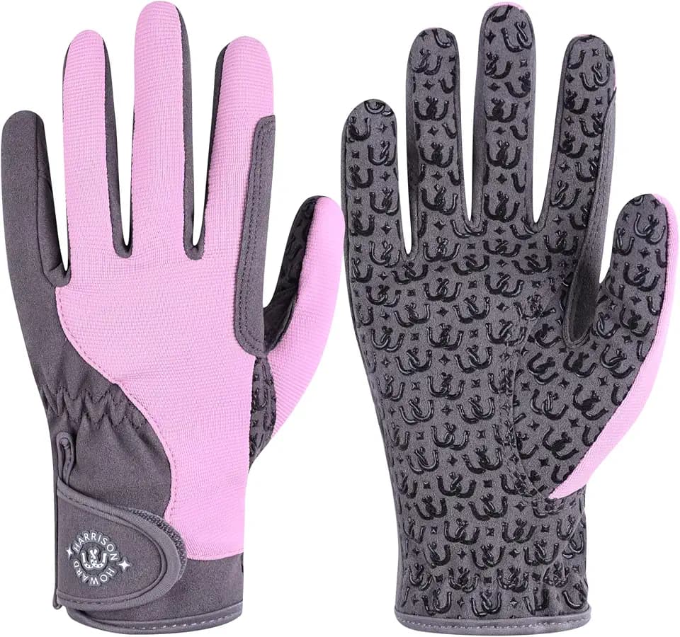Harrison Howard All Season Kids Horse Riding Gloves, Equestrian Gloves