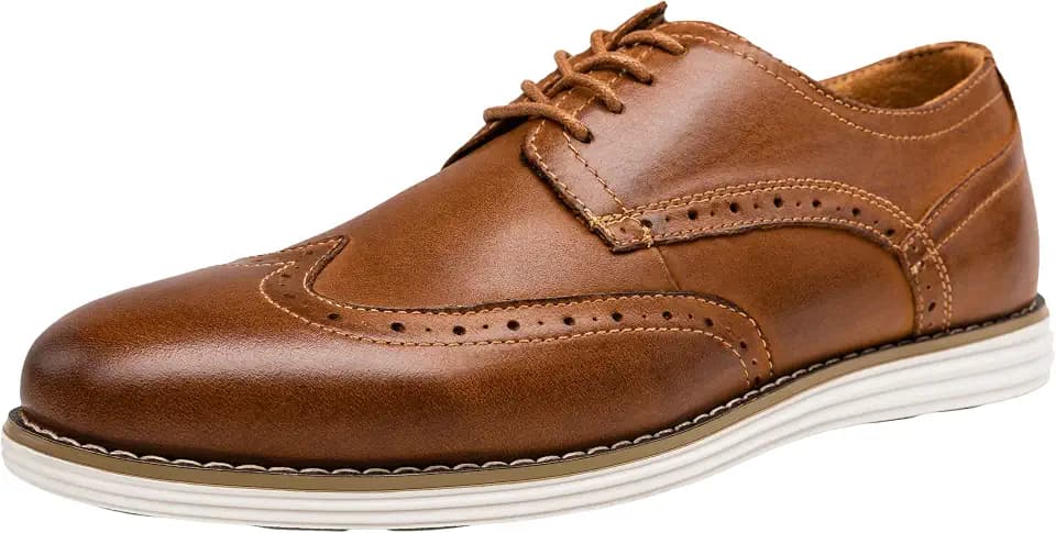 Vostey Men's Dress Shoes Leather Casual Oxford Shoes