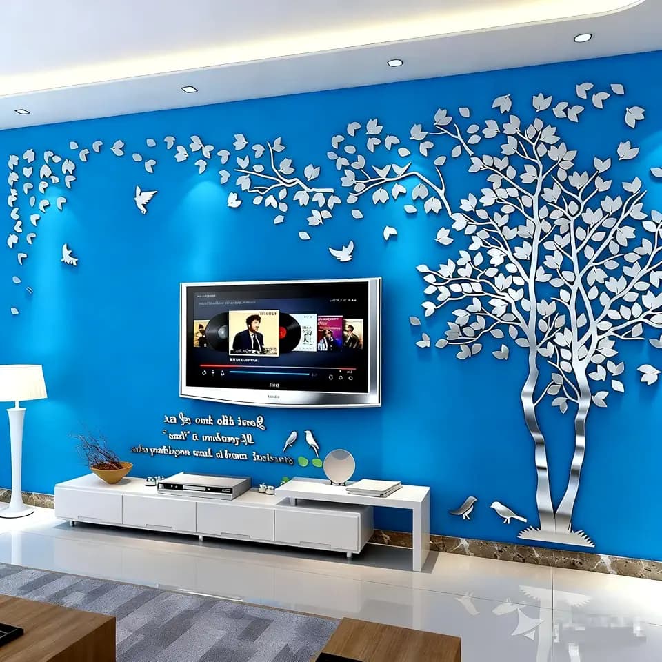 Wandtattoo Baum 3D DIY Wall Stickers Wandaufkleber Wandtattoo Wohnzimmer Schlafzimmer Family Wandsticker für Treppen Halle