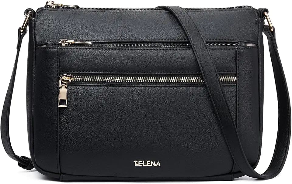 Telena Crossbody Bags for Women, Leather Cross body Purse With Adjustable Strap