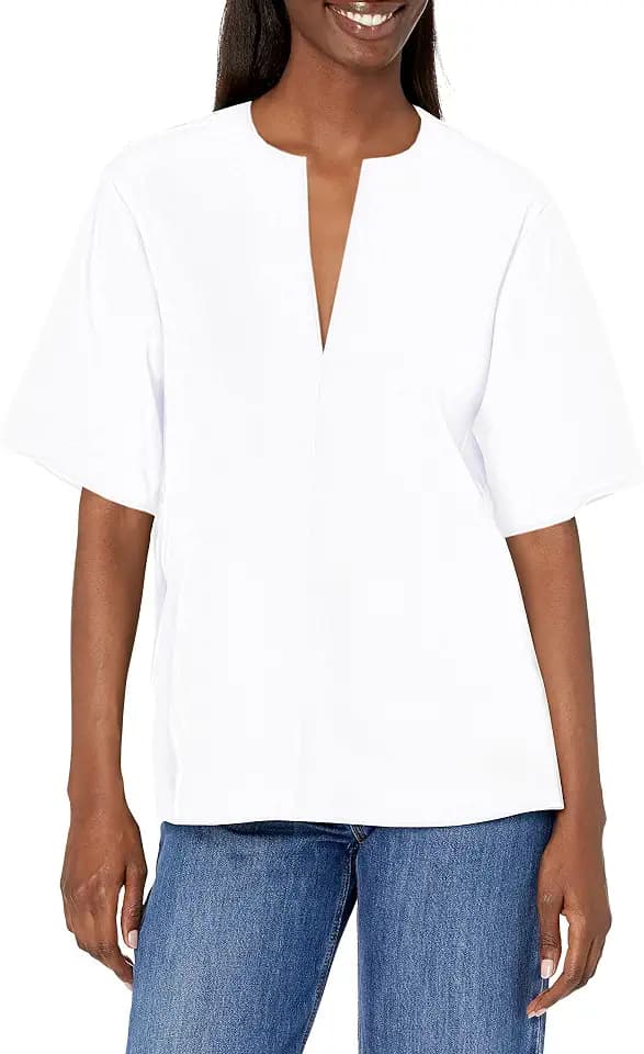 Vince Women's Easy Slit Neck Tee