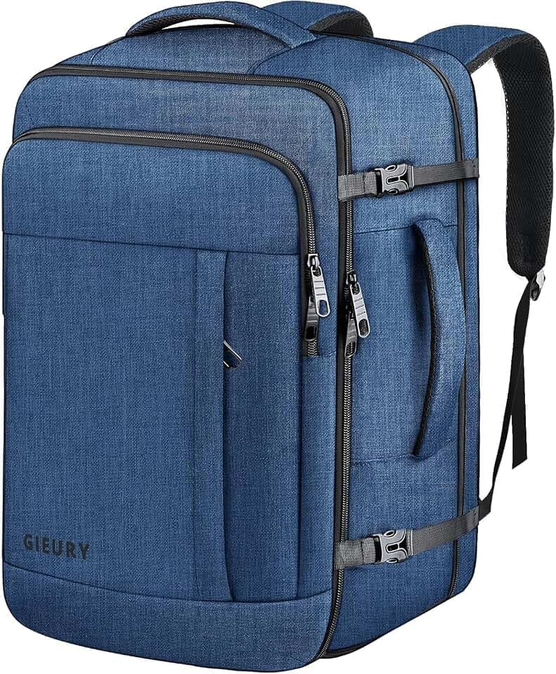 Gieury Carry On Backpack, Extra Large 50L Travel Backpack for Men & Women