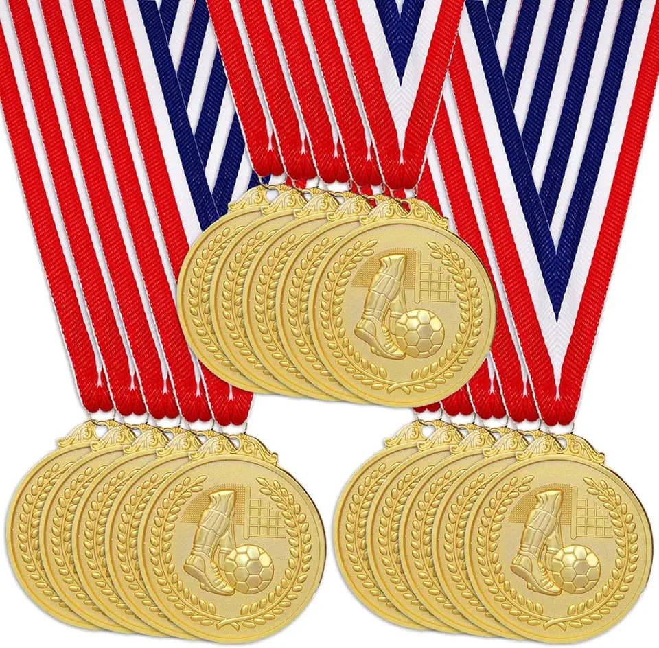 15 Stück Medaillen für Kinder: Medaillen Kindergeburtstag Fussball Medaillen Kindergeburtstag Medaillen Fußball für eine Kindergeburtstags für Kinder und Erwachsene Sport Fußball, Party Gunsten
