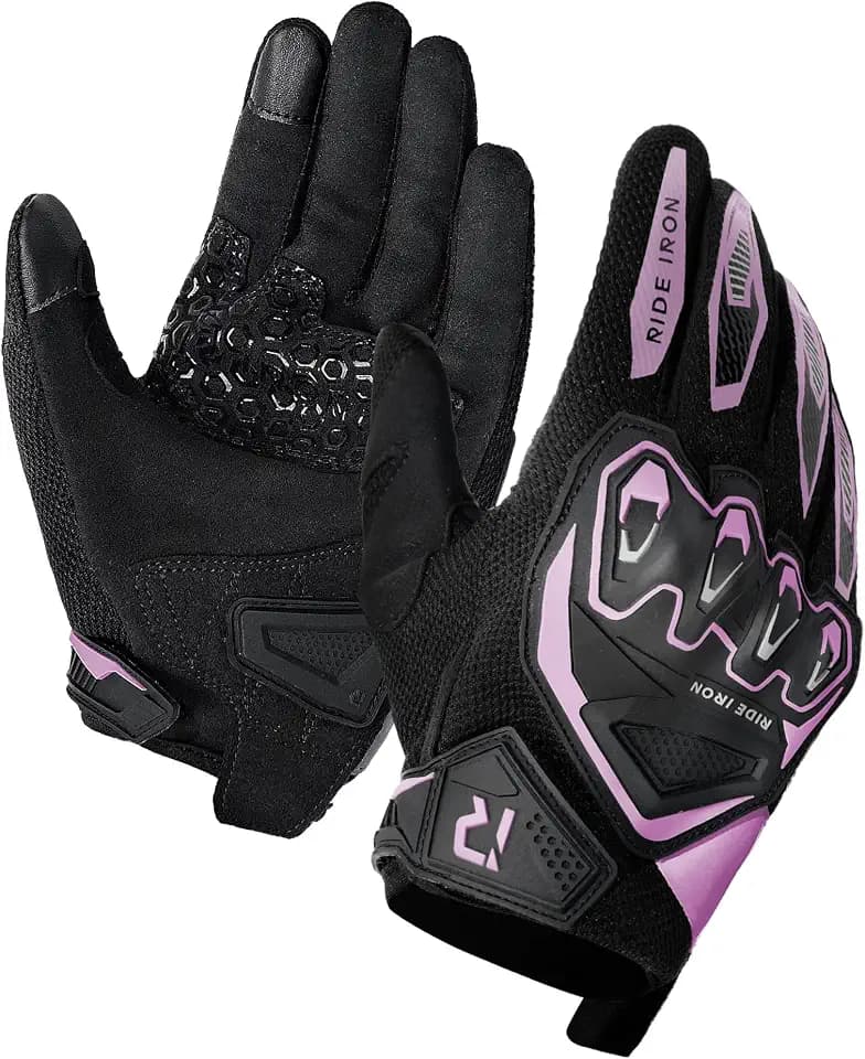RIDEIRON Summer Motorcycle Gloves for Men & Women