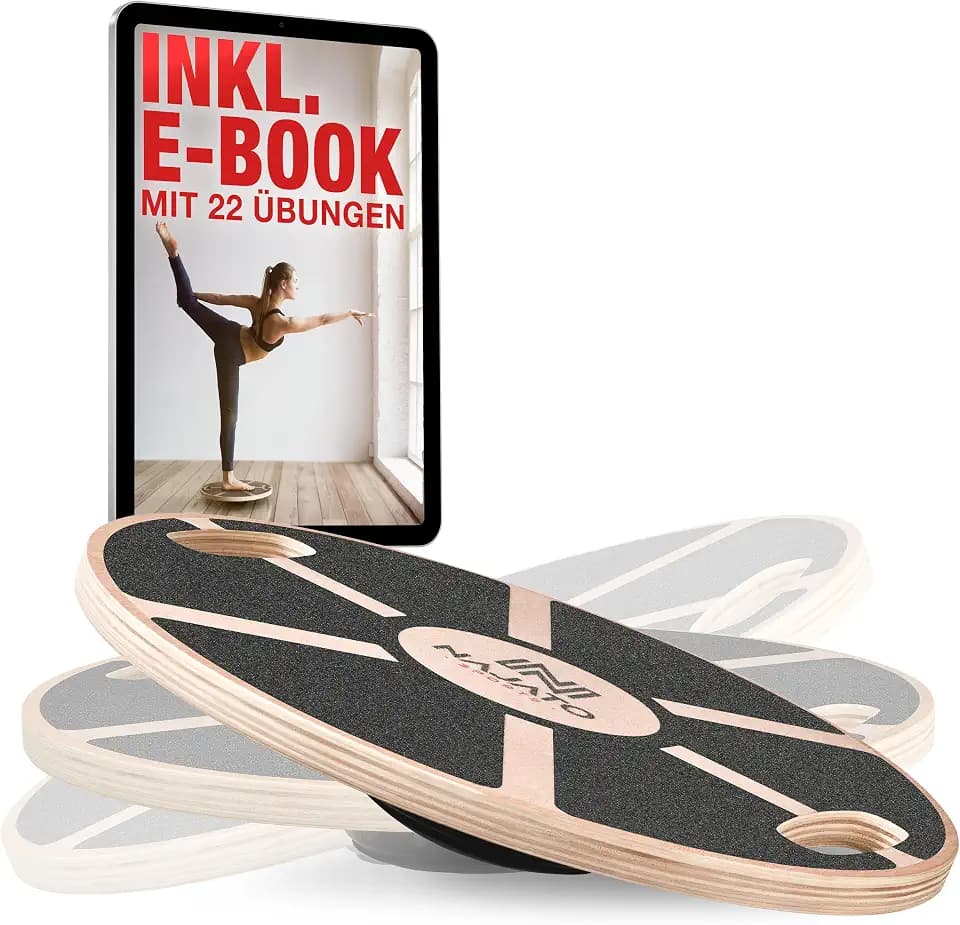 NAJATO Sports Balance Board | Wackelbrett inkl. E-Book (PDF Datei)